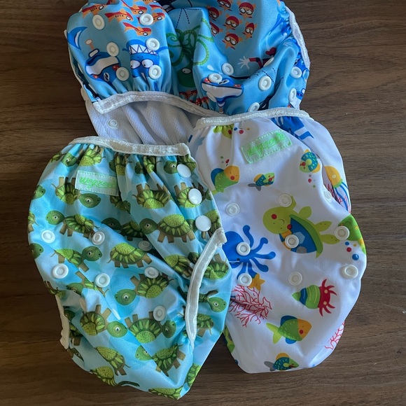 Baby Swimsuit and Swim Diapers. Size 0-3 months/Small - Picture 3 of 6